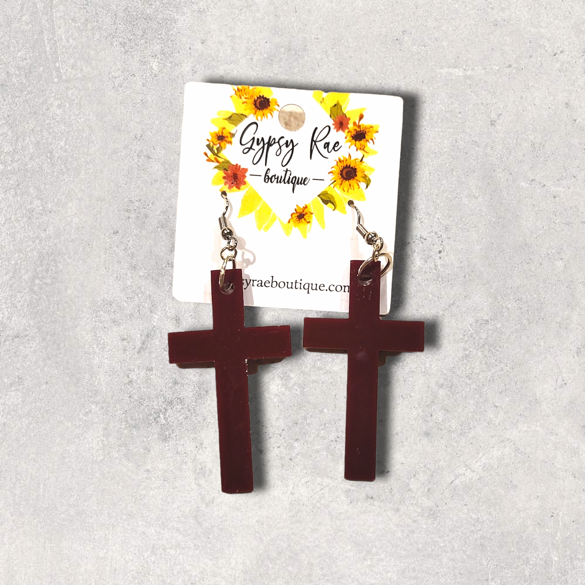 Cross Resin Earrings - Gypsy Rae Boutique, LLC