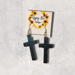 Ladda upp bild till gallerivisning, Cross Resin Earrings - Gypsy Rae Boutique, LLC
