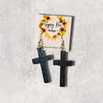 Load image into Gallery viewer, Cross Resin Earrings - Gypsy Rae Boutique, LLC
