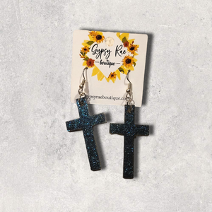 Cross Resin Earrings - Gypsy Rae Boutique, LLC