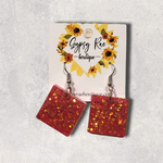 Ladda upp bild till gallerivisning, Small Resin Dangle Earrings - Gypsy Rae Boutique, LLC
