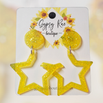 Kép betöltése a galériamegjelenítőbe: Statement Resin Earrings - Gypsy Rae Boutique, LLC
