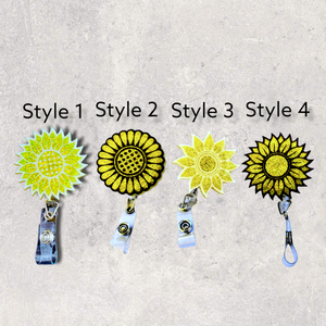 Sunflower Badge Reels - Gypsy Rae Boutique, LLC
