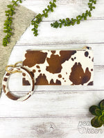 Load image into Gallery viewer, Cowhide Wristlet - Gypsy Rae Boutique, LLC
