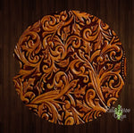 Charger l&#39;image dans la galerie, Tooled Leather Car Coaster - Gypsy Rae Boutique, LLC

