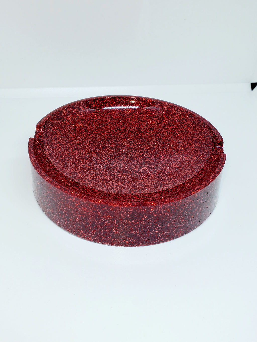 Red Glitter Soap Dish or Ash Tray - Gypsy Rae Boutique