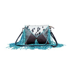 Charger l&#39;image dans la galerie, Crossbody Teal Leather Cowhide - Gypsy Rae Boutique, LLC
