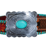 Carregar imagem no visualizador da galeria, Tropical Forest Hand-Tooled Leather Belt - Gypsy Rae Boutique, LLC
