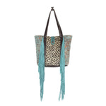 Load image into Gallery viewer, Teal Leather Cheetah Purse - Gypsy Rae Boutique, LLC
